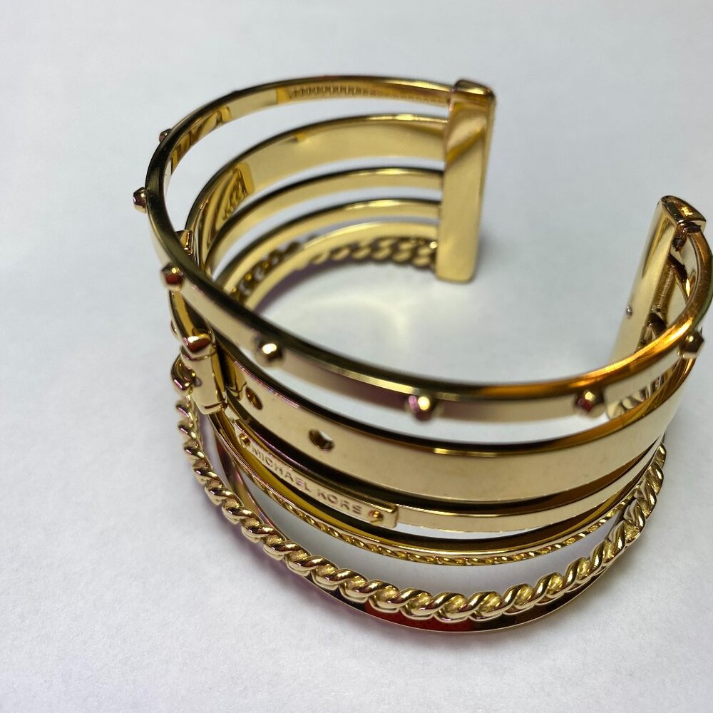 Michael Kors Collection Frozen Open Cuff Bracelet